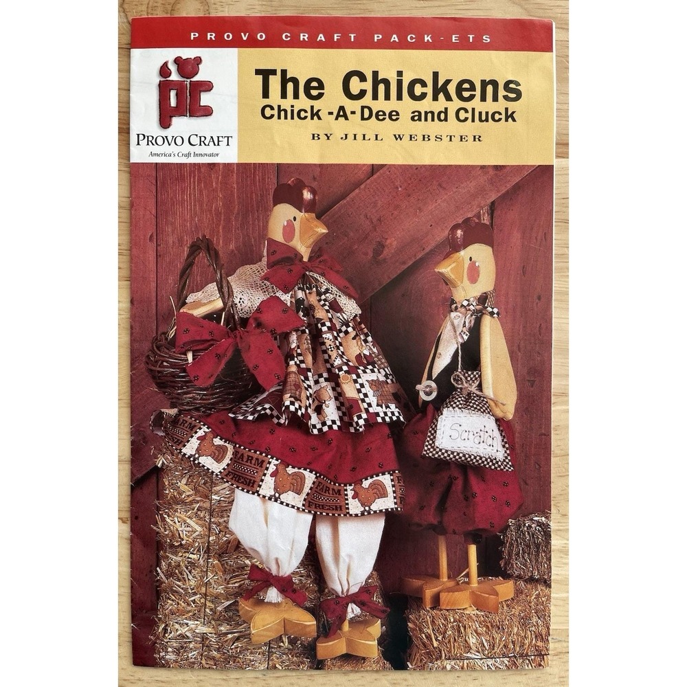 Provo Craft Packet THE CHICKENS Chick A Dee & Cluck VTG‎ Tole Painting Pattern